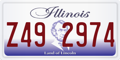IL license plate Z492974