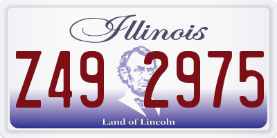 IL license plate Z492975
