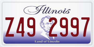 IL license plate Z492997