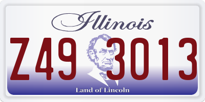 IL license plate Z493013