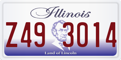 IL license plate Z493014