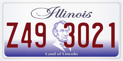 IL license plate Z493021