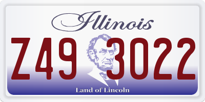 IL license plate Z493022