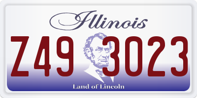 IL license plate Z493023