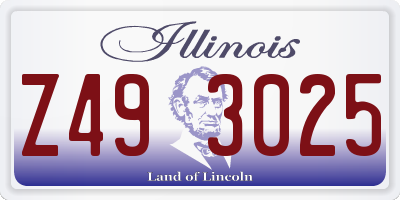 IL license plate Z493025
