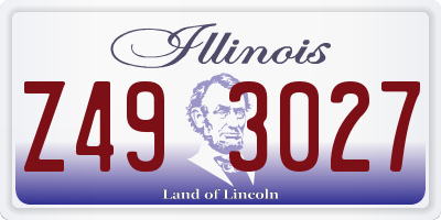 IL license plate Z493027