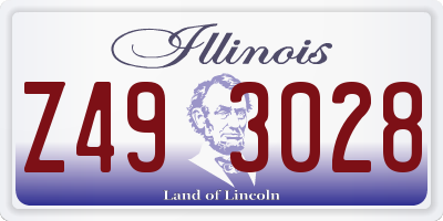 IL license plate Z493028