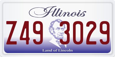 IL license plate Z493029