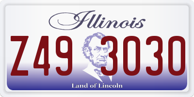 IL license plate Z493030