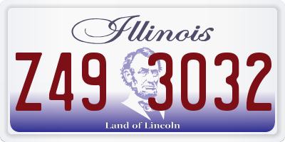 IL license plate Z493032