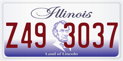 IL license plate Z493037