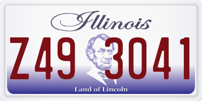 IL license plate Z493041