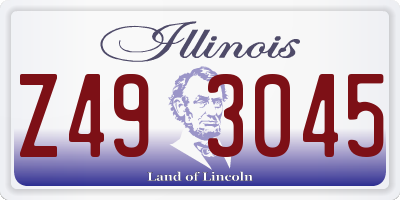 IL license plate Z493045