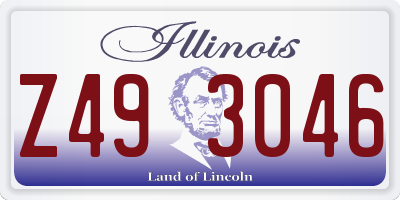 IL license plate Z493046