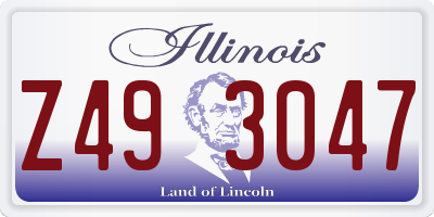 IL license plate Z493047