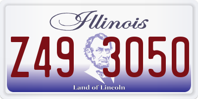 IL license plate Z493050