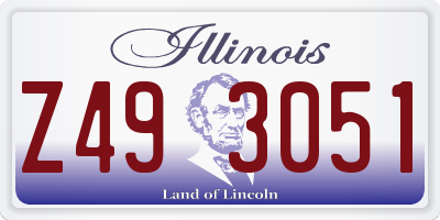 IL license plate Z493051