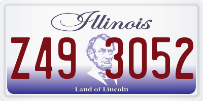 IL license plate Z493052