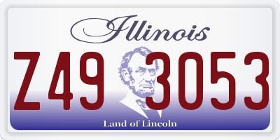 IL license plate Z493053