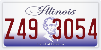 IL license plate Z493054