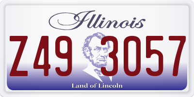 IL license plate Z493057