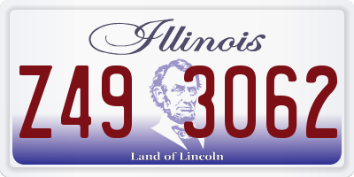 IL license plate Z493062