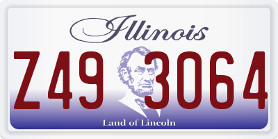 IL license plate Z493064