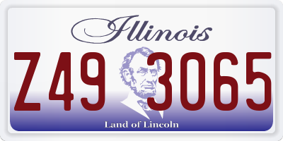 IL license plate Z493065