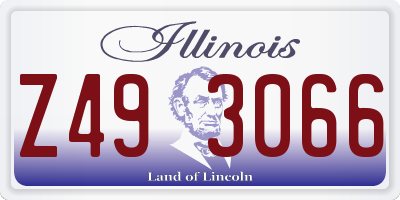 IL license plate Z493066