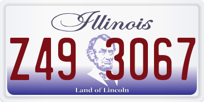 IL license plate Z493067