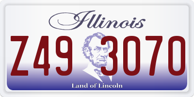 IL license plate Z493070