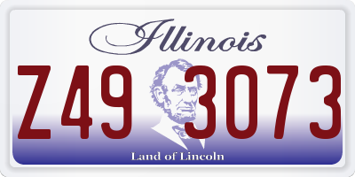 IL license plate Z493073