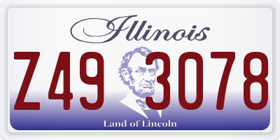 IL license plate Z493078