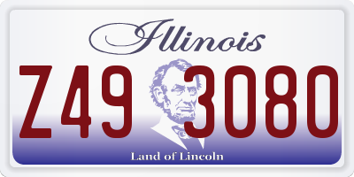 IL license plate Z493080