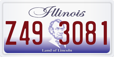 IL license plate Z493081