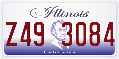 IL license plate Z493084