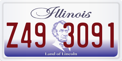 IL license plate Z493091