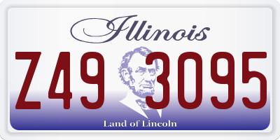 IL license plate Z493095