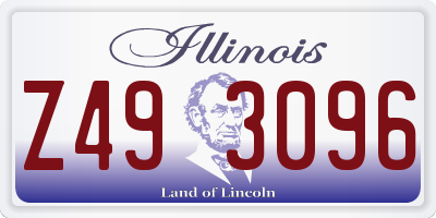 IL license plate Z493096