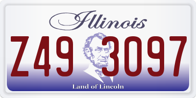 IL license plate Z493097