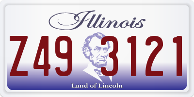 IL license plate Z493121