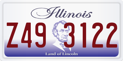 IL license plate Z493122