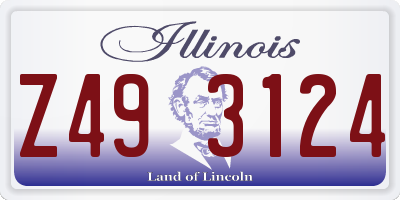 IL license plate Z493124
