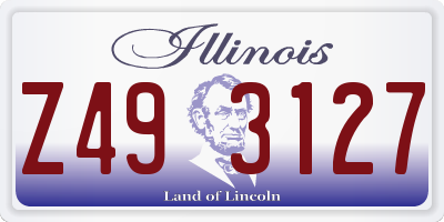 IL license plate Z493127