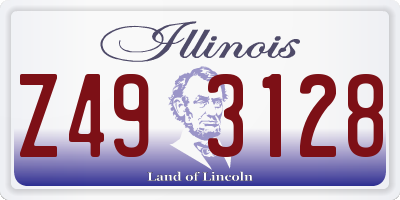 IL license plate Z493128