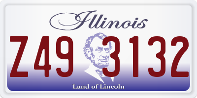 IL license plate Z493132