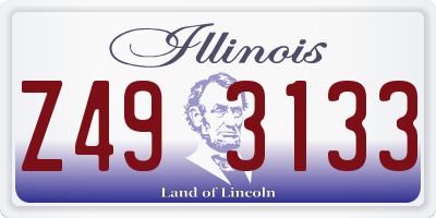 IL license plate Z493133