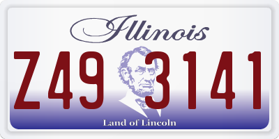 IL license plate Z493141