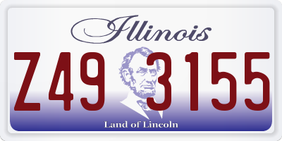 IL license plate Z493155