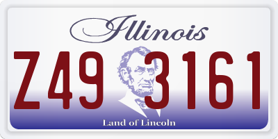 IL license plate Z493161